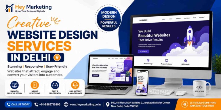 Creative Website Design Services in Delhi